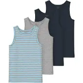 Name it Linne - Noos - 4-pack - NkmTank - Aquamarine - - 11-12 år (146-152) - Linne