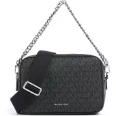 Michael Kors för kvinnor. 32S5SYTC5V Bryant medium axelremsväska med logotyp svart (OSFA), Casual, Presenning