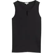 Tom Tailor Fabric Mix Crew Neck ärmlös T-shirt