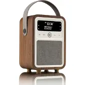 VQ ViewQuest Monty - Bärbar DAB-radio - 10 Watt - valnöt