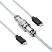 Akyga USB-kabel USB 2.0 USB-C-kontakt 3.00 m Vit AK-USB-49