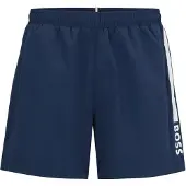 BOSS Badshorts 'Dolphin' mörkblå / vit