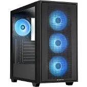 Chieftec Gamer Series Hunter 3 - Tower spel - utökad ATX - genomskinlig sidopanel (härdat glas) - ingen strömförsörjning (ATX) - svart - USB/ljud