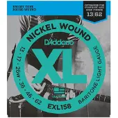 D'addario And Co EXL158 Nickel Wound Baritone Guitar Strings Light 13-62