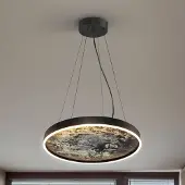 Schuller Valencia Pendellampa Stone, Svart, Vardagsrum / matsal, Metall, Modern