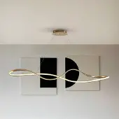 Schuller Valencia Pendellampa Lia, dimbar, Mässing / guld, Vardagsrum / matsal, Metall, Modern