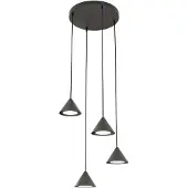 Emibig Hänglampa Elit LIGHTING, dimbar, Svart, Vardagsrum / matsal, Metall, Modern, Pendellampa