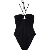 Calvin Klein Halter Neck Swimsuit Structured