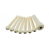 Fender Acoustic Bridge Pin Set Ivory with Black Dots