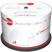 Primeon 2761207 DVD-R 4.7 GB 50 st Spindel Skrivbar, Högglansig yta, Vattentät, Kladdfritt