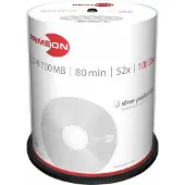 Primeon 2761103 CD-R 80 700 MB 100 st Spindel Matt silveryta