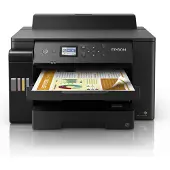 Epson EcoTank L11160 - Skrivare - färg - Duplex - bläckstråle - A3 - 4800 x 1200 dpi - upp till 25 sidor/minut (mono)/upp till 25 sidor/minut (färg) - kapacitet: 550 ark - USB, LAN, Wi-Fi - svart