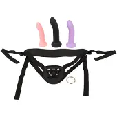 You2Toys - strap-on dildo set - svart