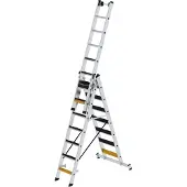 MUNK Günzburger Steigtechnik 033322 Aluminium Universalstege med trappsteg 25.3 kg