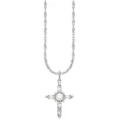Thomas Sabo True Romance silver white cross Romance korshalsband KE2296-167-14-L45V
