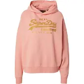 Superdry Vl Rhinestone Relaxed Huvtröja