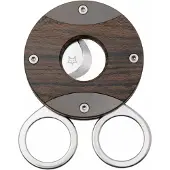 FOX Circle Cigar Cutter 744-ZW, Satin Sandvik 12C27, Ziricote Wood Titanium