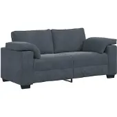 vidaXL Loveseat soffa mörkgrå 180x77x82 cm sammet