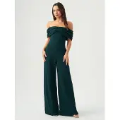 BWLDR Jumpsuit 'Amalie' mörkgrön