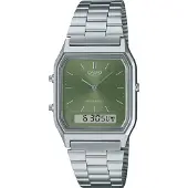 Casio Klocka - - AQ-230A-3AMQYES - Analog - Rostfritt stål - Vattentät 3 Atm