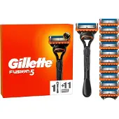 Gillette Fusion5, Rakkniv, Svart, Orange, 1 styck