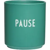 Design Letters Mugg - Favourite - Paus - Antik Green - - One Size - Mugg