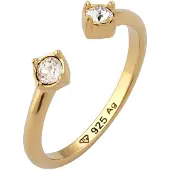 Elli Ring 'Kristalle' guld / vit
