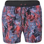 KOROSHI Badshorts safir / duvblå / röd / svart