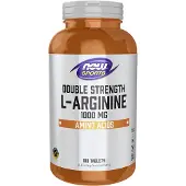 Now , Sport, Dubbel Styrka L-Arginin, 1,000 mg, 180 Tabletter