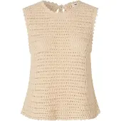 Modstrom Broderad topp 'Mie' sand