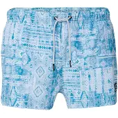 KOROSHI Badshorts duvblå / ljusblå / off-white