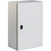 Schneider Electric Väggskåp metall S3D, 600 x 600 x 250 mm HxBxD RAL7035 med monteringsplatta, IP66, 1 dörr