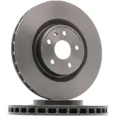 Brembo Bromsskiva 9890631 fram, ventilerad, höggradigt förkolnad, 1 Stycke