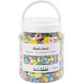Creativ Company Pärlmix - Pastellpärlor i förvaringsburk 900-p, Creativ Company