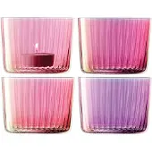 LSA International Lyshållare Gems Granat Set 4 Lsa 6,10x8x8cm