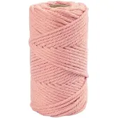 Adlibris Makramégarn Rosa 4 mm 330 g 1 rulle