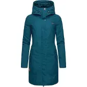 Ragwear Vinterkappa 'Jannisa' brun / mörkgrön / svart / vit