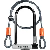 Kryptonite - Cykeltillbehör - Serie 2 STD + 4' Flex för Unisex - Svart