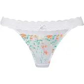 LASCANA String mint / ljusorange / vit