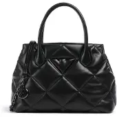 Emporio Armani Justerbar Avtagbar Axelrem Polyuretan Och Polyester Handväska Damhandväskor Svart Y3D269-YWJ8I-80001 Basic Set (Bag+Dust Bag)