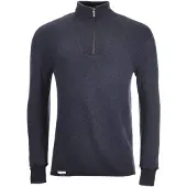 Woolpower Zip Turtleneck 400 Dark Navy