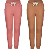 Minymo Sweatpants - 2-pack - Kanjon Rose/Brun - - 6 år (116) - Sweatpants