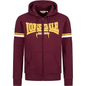 Lonsdale Sweatjacka 'Darfield' gul / mörkröd / vit