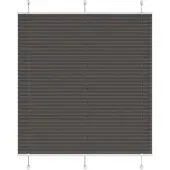 vidaXL Plisserad persienn svart 115x100 cm tyg bredd 114,4cm polyester