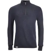 Woolpower Zip Turtleneck 400 Dark Navy