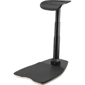 Deltaco Office Premium - Läropall - ergonomisk - böjd kant - polyuretanskum - svart