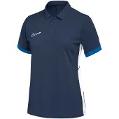 Nike Piké Dri-FIT Academy 25 - Navy/Royal Blå/Vit Dam, storlek Large