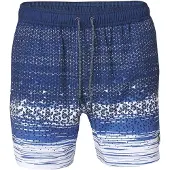KOROSHI Badshorts marinblå / mörkblå / vit