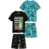 Next Pyjamas azur / grön / svart / vit