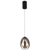 VIOKEF Glas pendellampa Melanie, Aluminium / grå / zink, Vardagsrum / matsal, Glas, Pendellampa